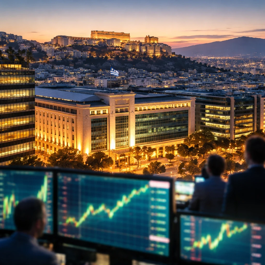 Athens bourse closes higher as banks, construction and travel stocks push index to five-year peak
