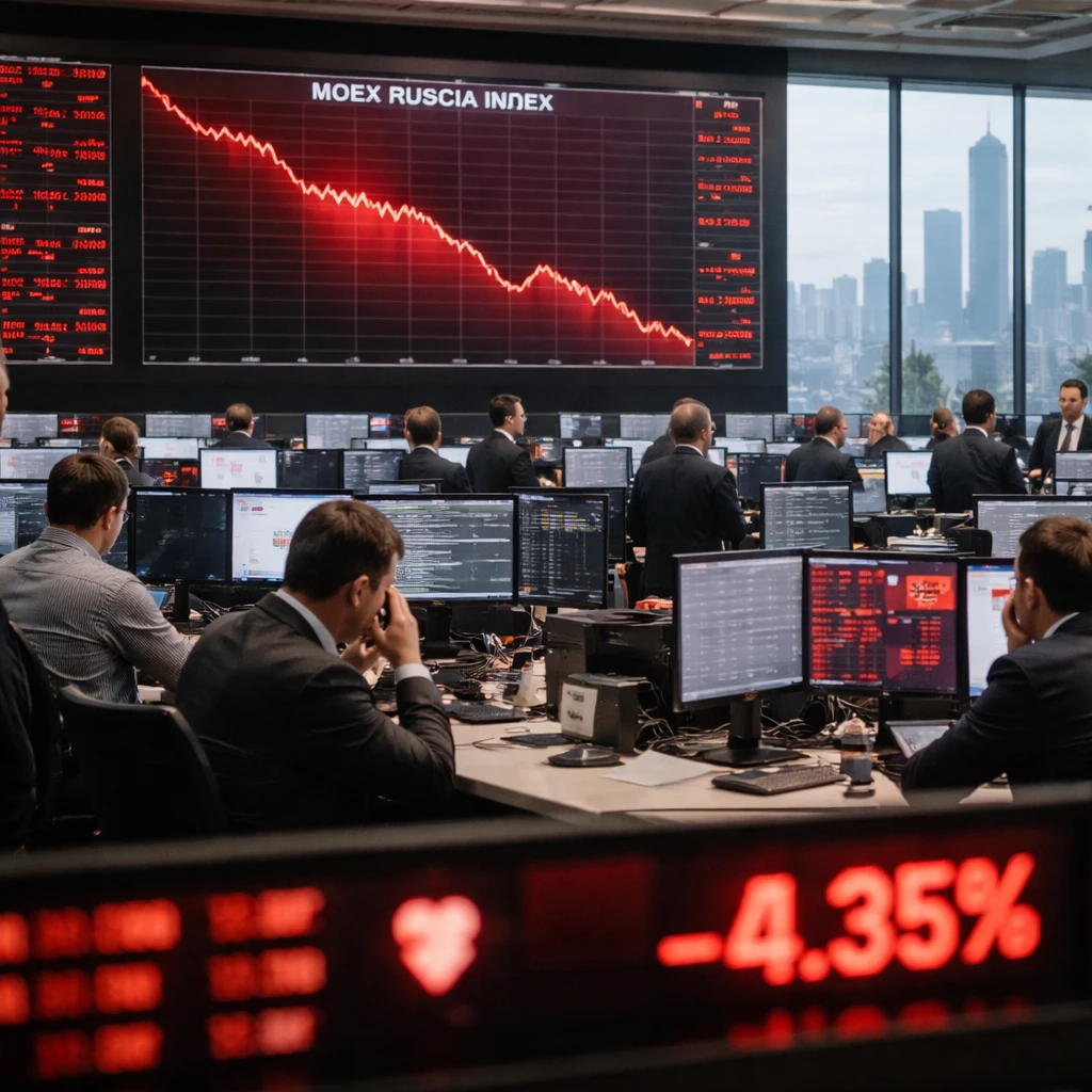Moscow bourse tumbles as MOEX Russia Index falls 4.53% to three-year low