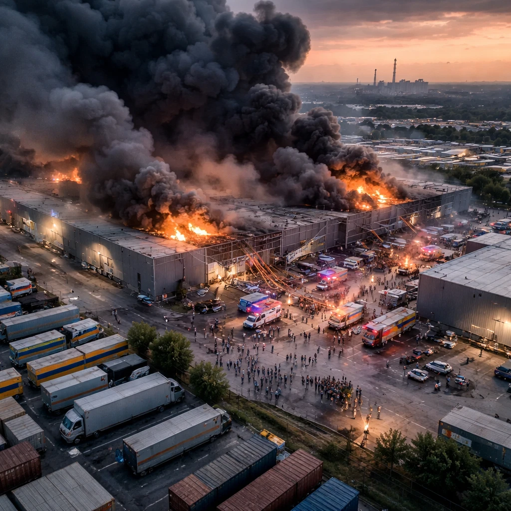 Drone Strikes Damage Industrial Sites in Ryazan; Wildberries Warehouse Evacuated