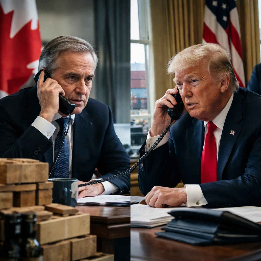 Carney and Trump Hold Phone Talks as Canada Seeks Last-Minute Deal to Avert 50% U.S. Tariffs