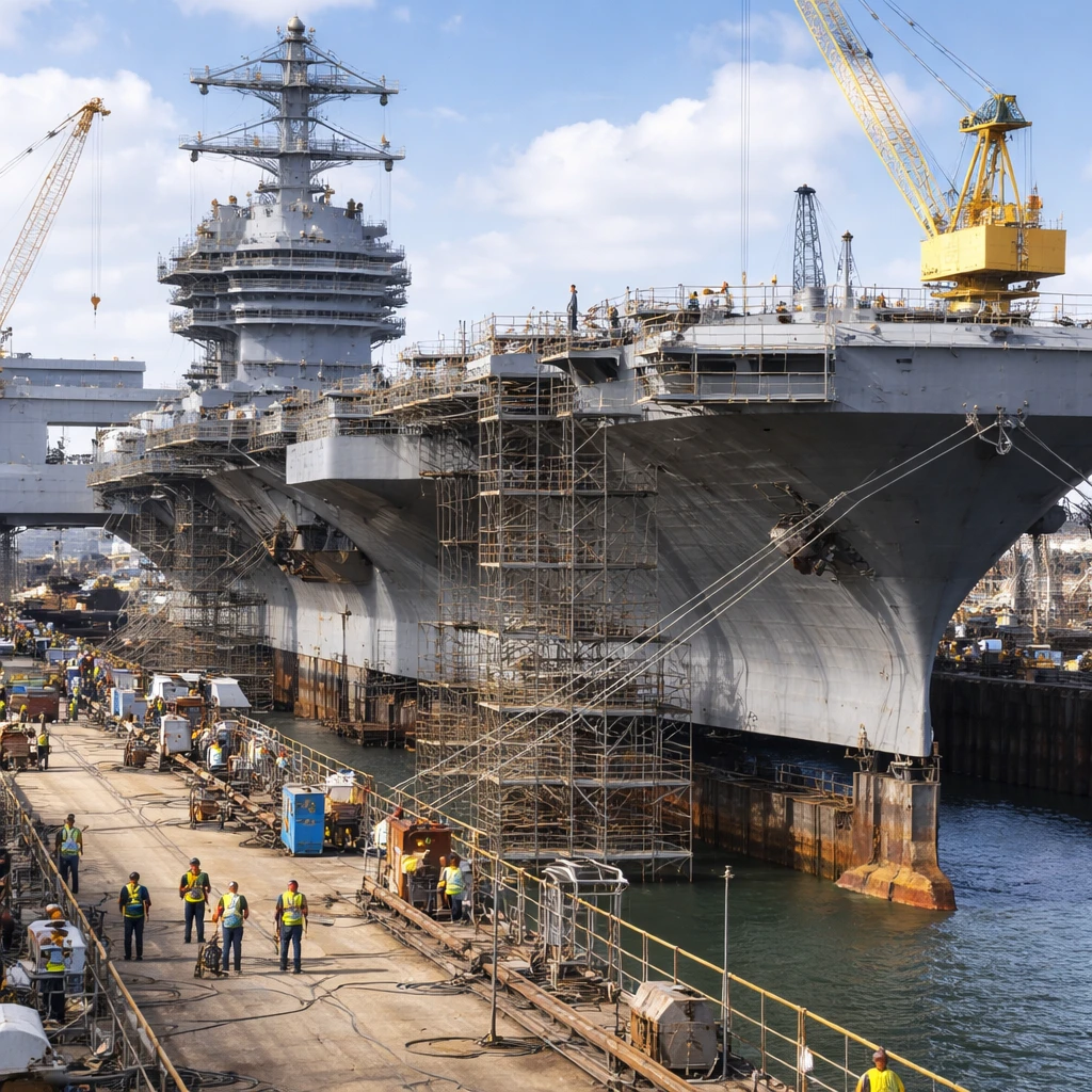 Huntington Ingalls Secures $44.1M Modification for USS John C. Stennis Overhaul