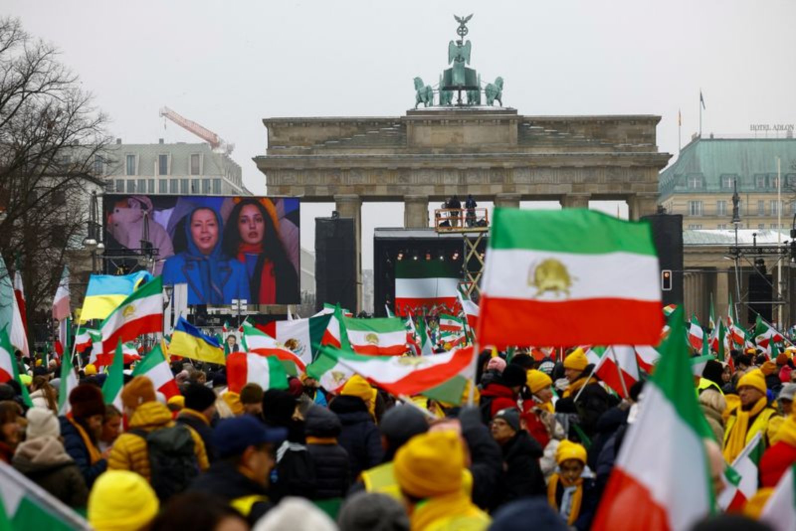 Thousands Rally in Berlin to Back Iranian Uprising on 1979 Revolution Anniversary