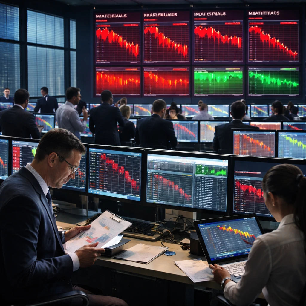 U.S. Equities Close Lower as Materials, Industrials and Healthcare Lead Declines