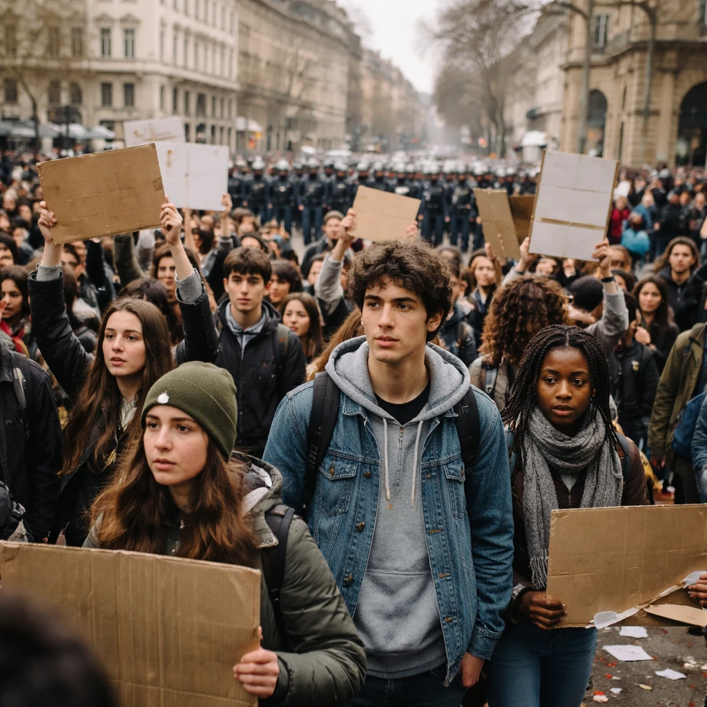 Generation Z Drives a New Wave of European Protests as Youth Grievances Coalesce