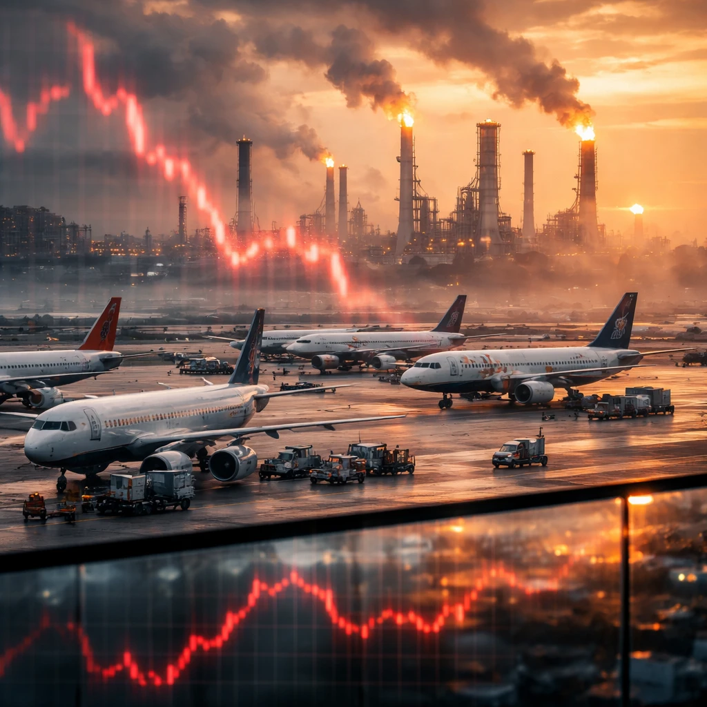 European carrier stocks plunge as oil spikes after US-Israel strikes on Iran