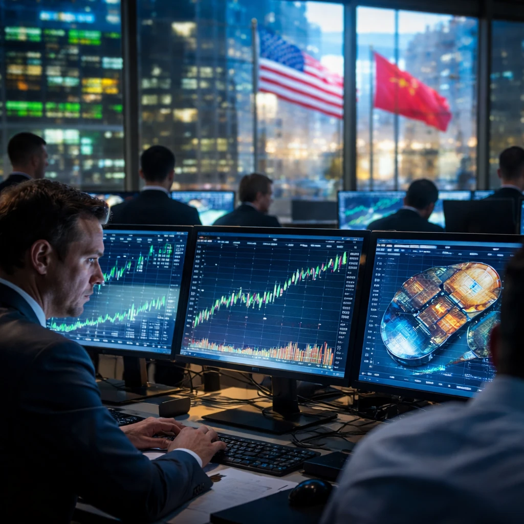 U.S. Futures Gain as Tech and Chip Stocks Lead; Eyes on Trump-Xi Summit