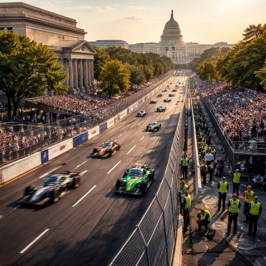 IndyCar Grand Prix Threads Through a Capital Remade in Trump’s Second Term