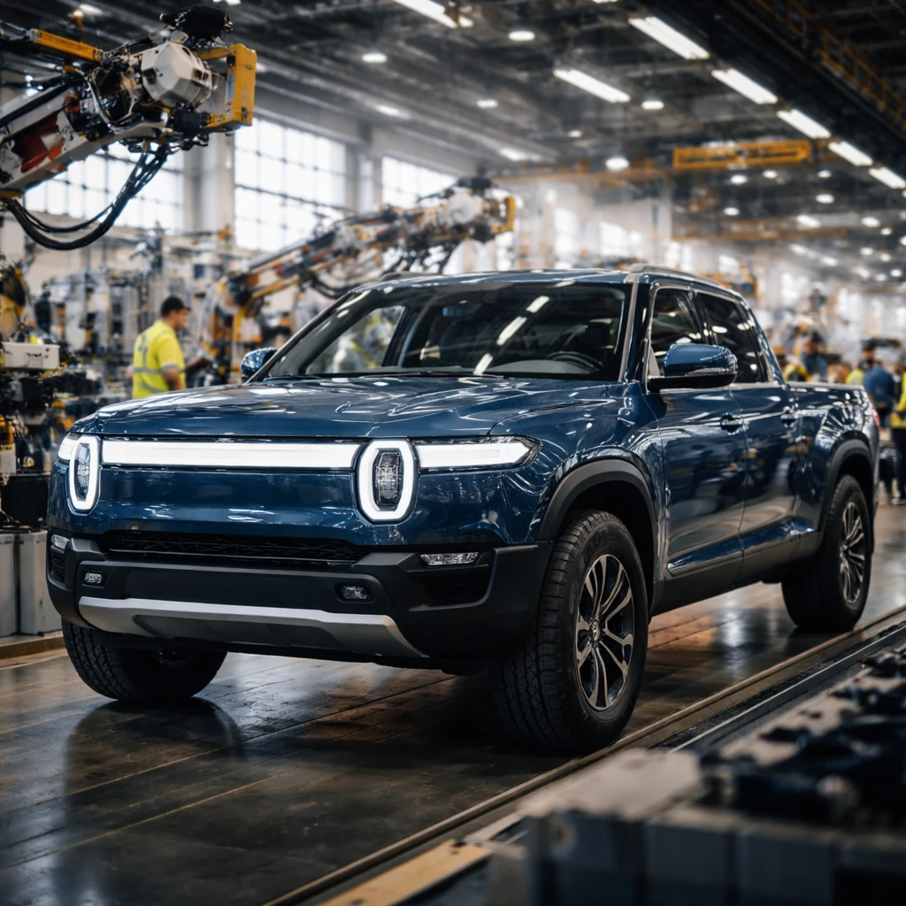Rivian Shares Drop After Surprise Equity Offering; Q2 Results Mixed with Delivery Beats