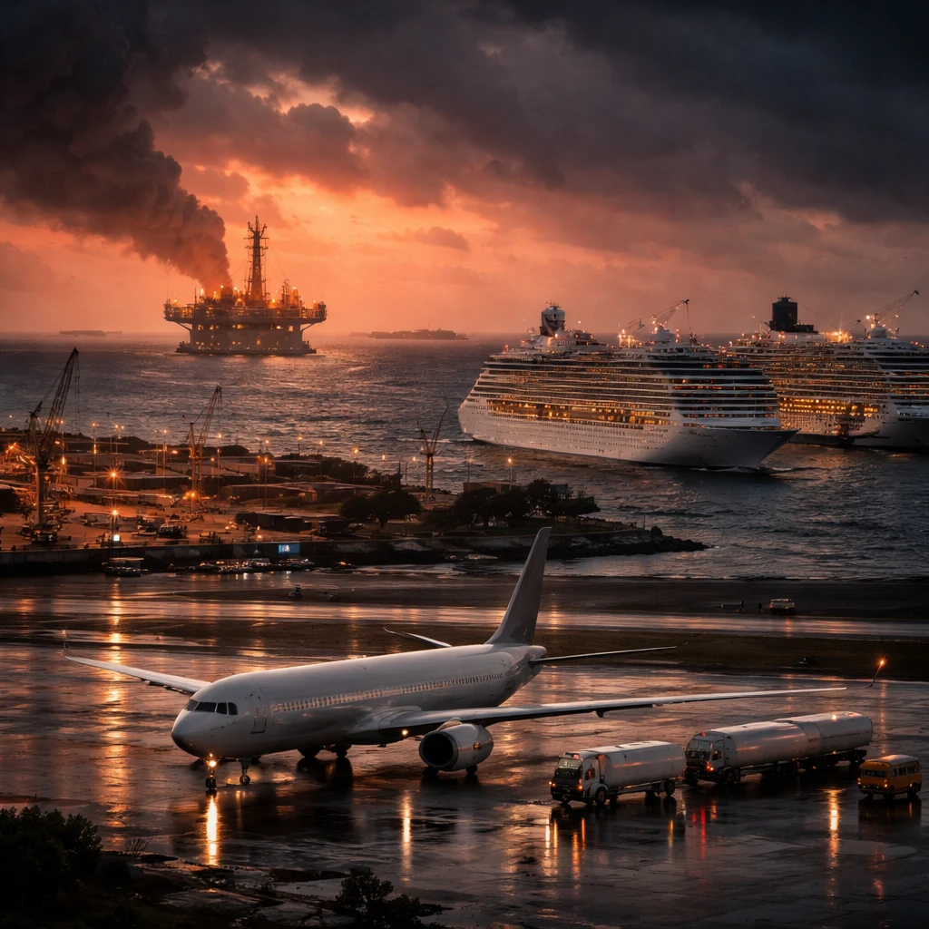 Airline and Cruise Stocks Tumble as Oil Soars Amid Iran Conflict
