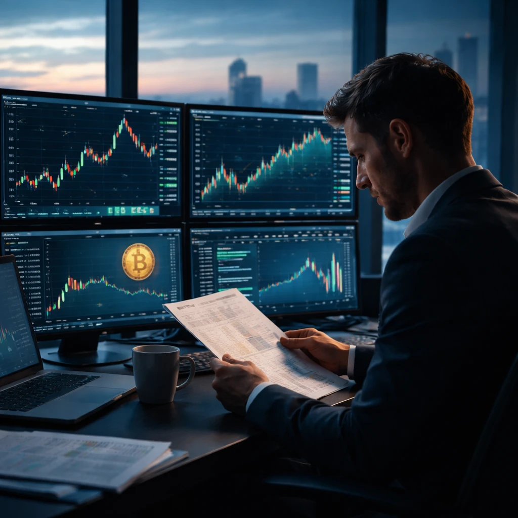 Bitcoin Inches Above $64,000 as Traders Await Fed Decision; AI-Linked Tech Stocks Weigh on Equities