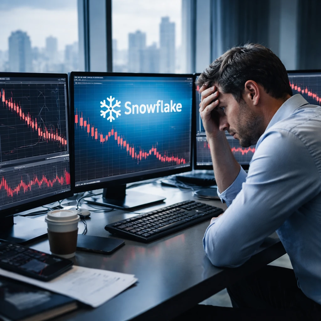 Snowflake Shares Plunge as AI Spending Worries and Sector Repricing Weigh on Cloud Stocks