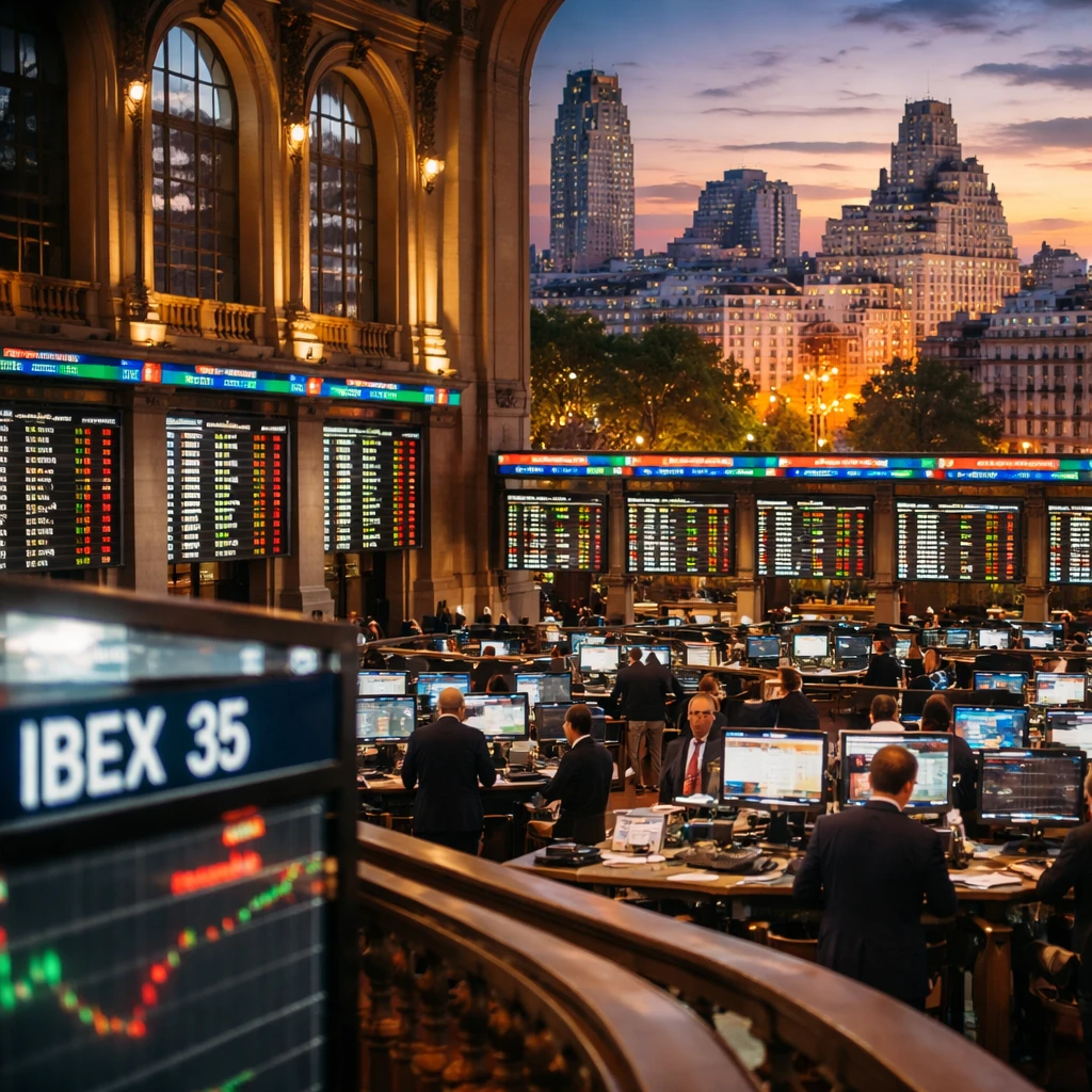 Madrid closes lower as IBEX 35 slips 0.54% with financials and telecoms under pressure