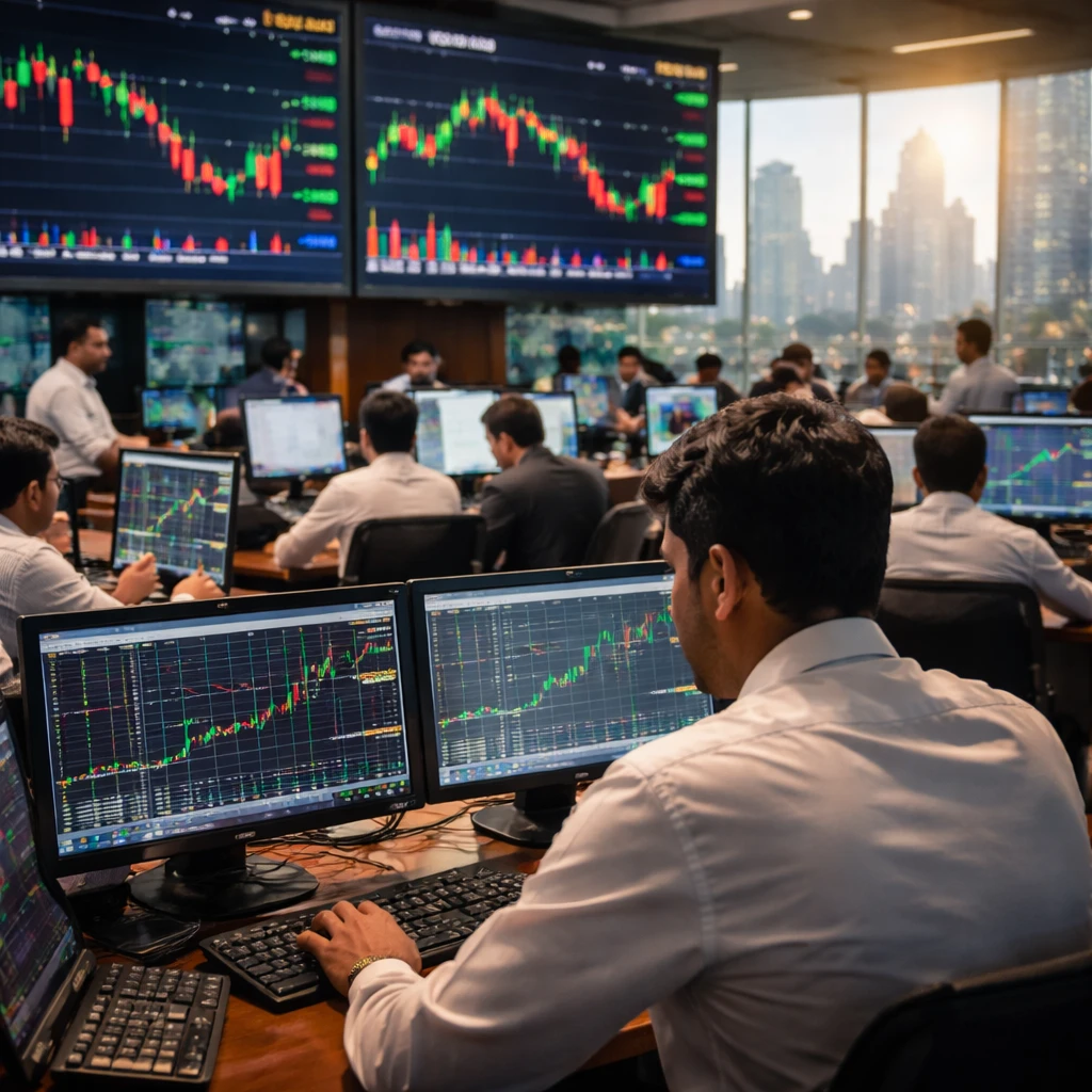 Mixed Close on Indian Bourses as Nifty Edges Lower, Sensex Inches Up