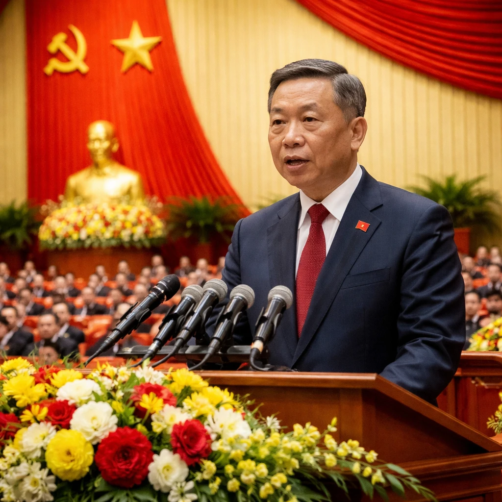 To Lam Secures Second Term at Helm of Vietnam's Communist Party with Ambitious Growth Goals