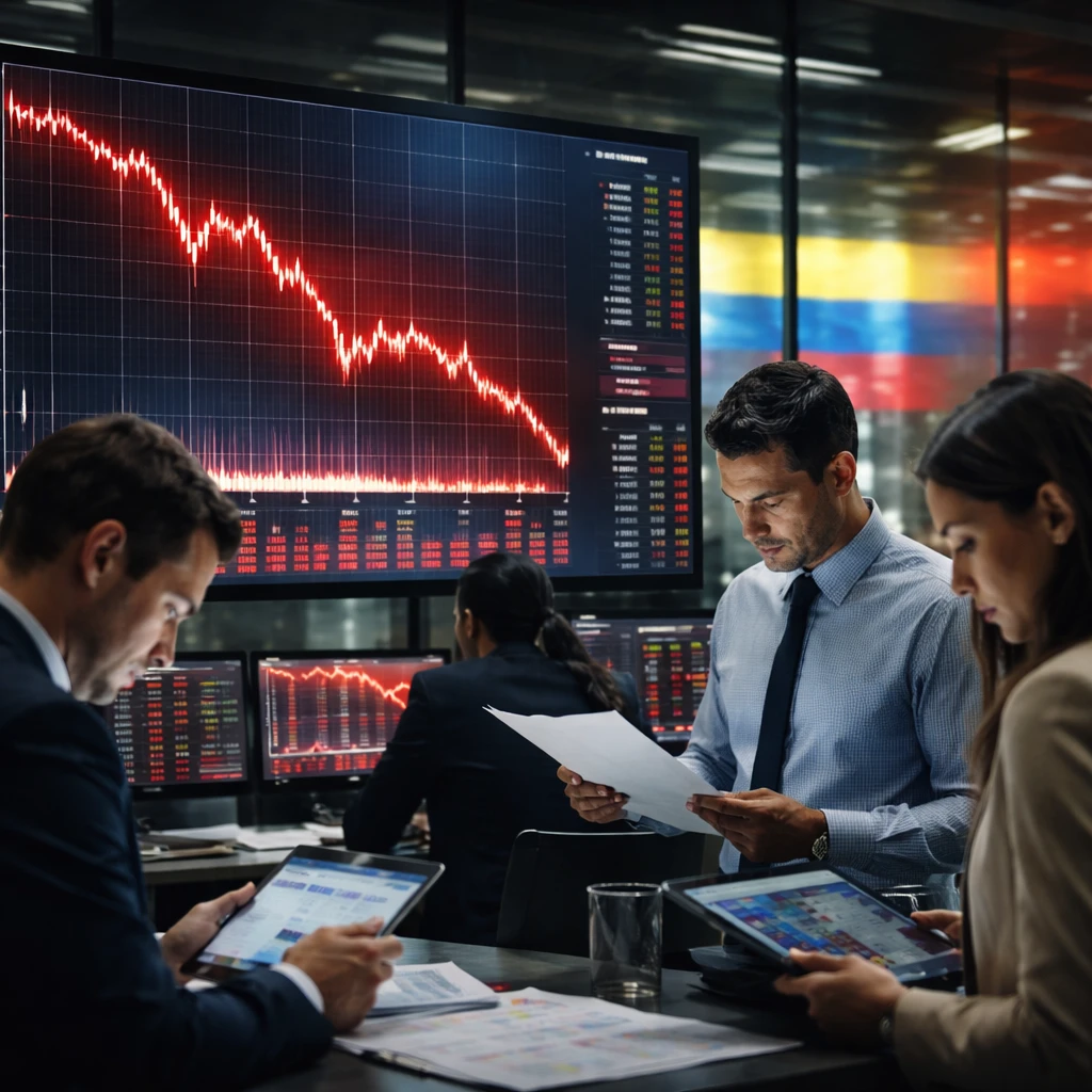 Colombian equities close lower as COLCAP slides 1.58%