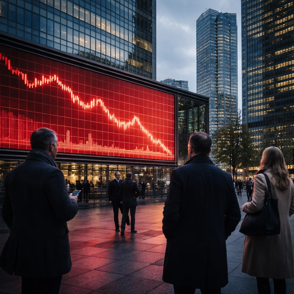 Paris Shares Slide as CAC 40 Drops 2.18%; Banks and Autos Lead Declines