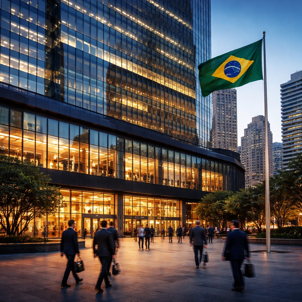 Bovespa Ends Lower as Basic Materials, Industrials and Financials Drift