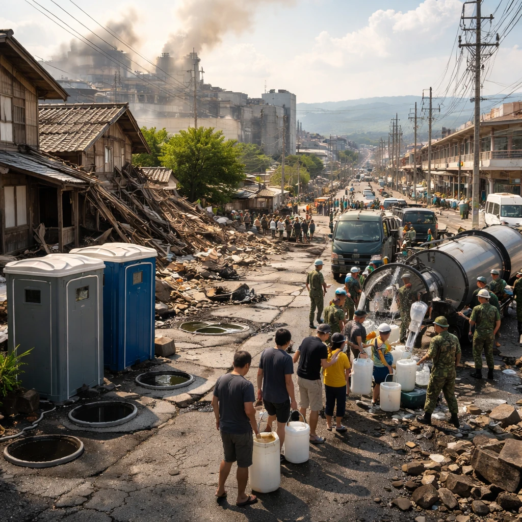 Southern Japan quake leaves Yatsushiro struggling for water and power as heat bears down