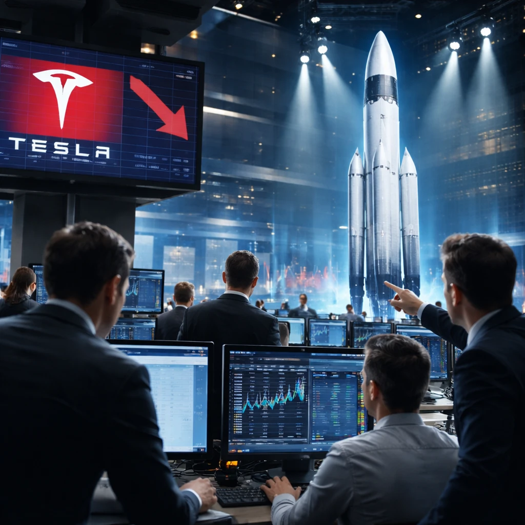 Investors Shift Focus to SpaceX as Tesla Shares Dip