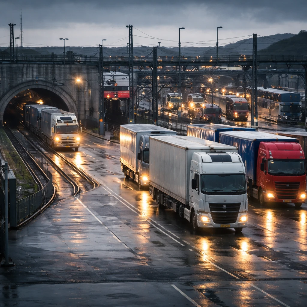 Getlink Reports April Traffic Drop as Trucks and Passenger Shuttles Weaken