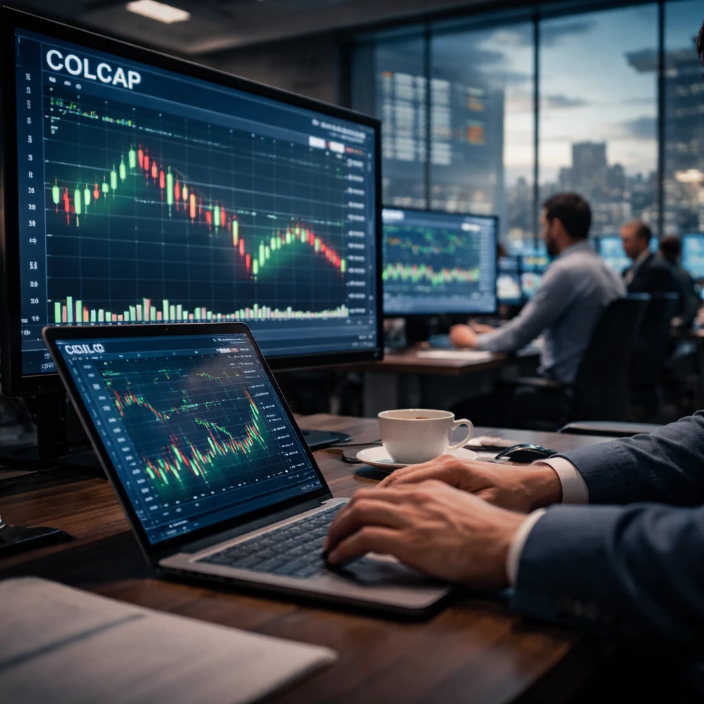 Colombian equities slip at close as COLCAP falls 0.25%