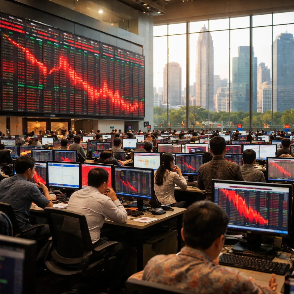 Jakarta Shares Slip as Infrastructure, Agriculture and Basic Industry Drag Index to Six-Month Low