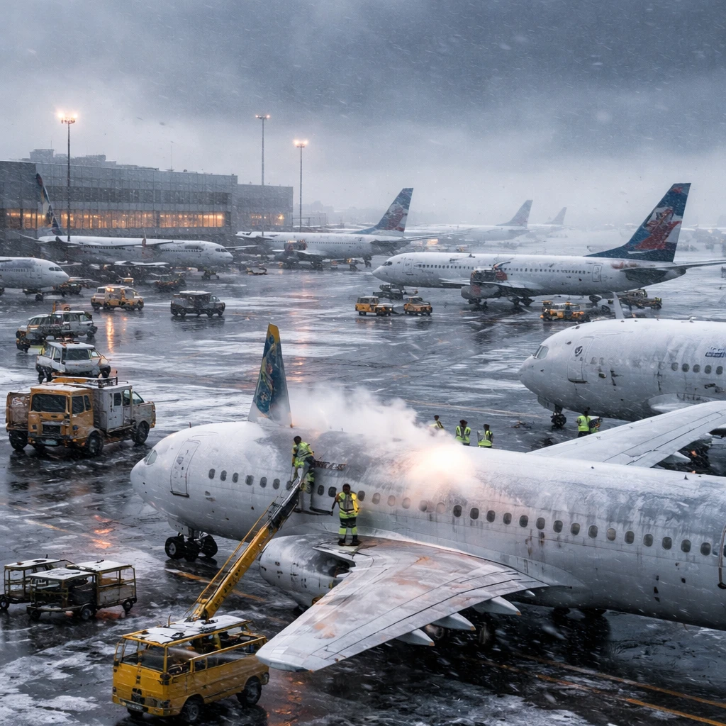 U.S. Airline Shares Slip in Premarket as Major Winter Storm Disrupts Service