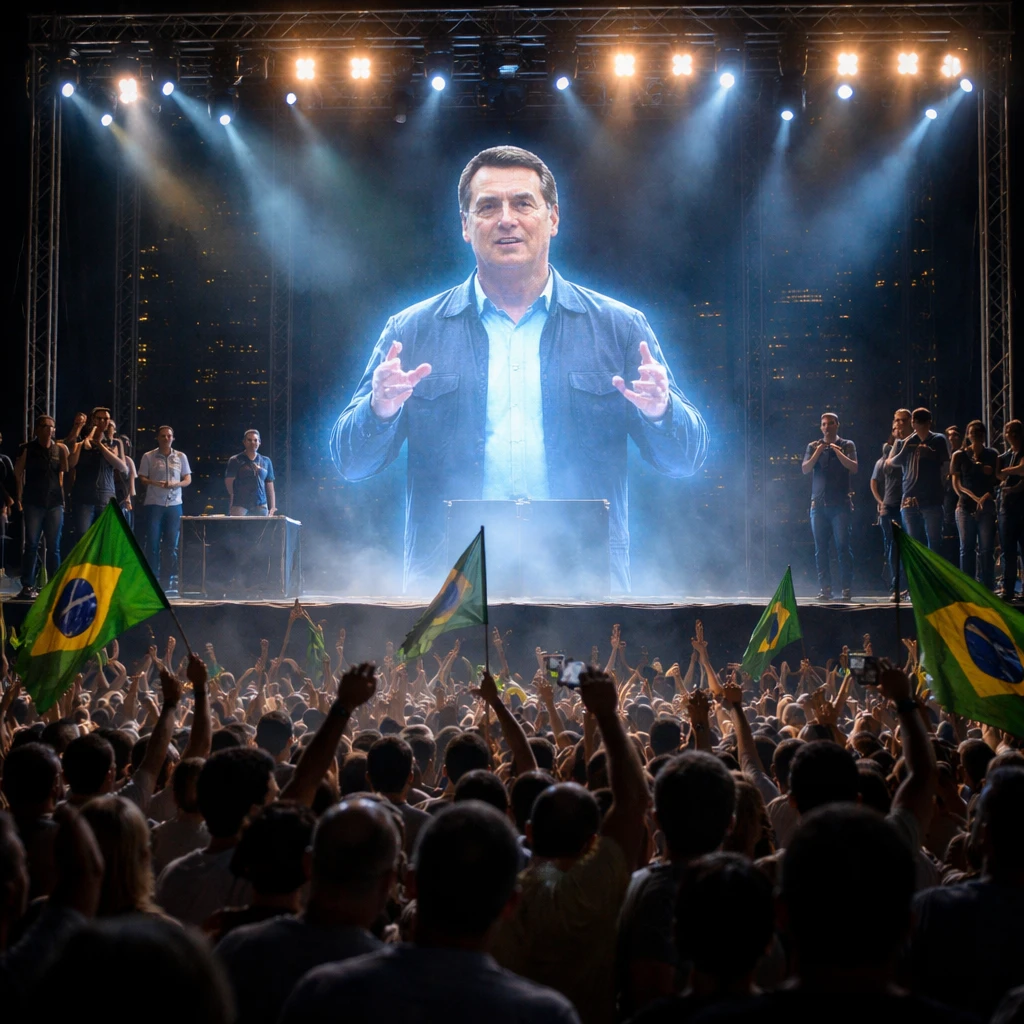 AI Avatar Lets Barred Bolsonaro Speak at Son’s Campaign Launch, Raising Legal and Political Questions