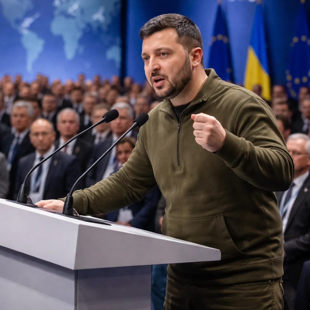 Zelenskiy Urges Europe to Demonstrate Greater Unity and Resolve in Davos Address