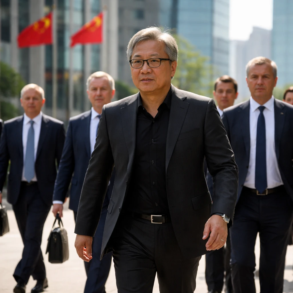 Nvidia Chief Jensen Huang Added to U.S. Delegation for Trump’s China Visit