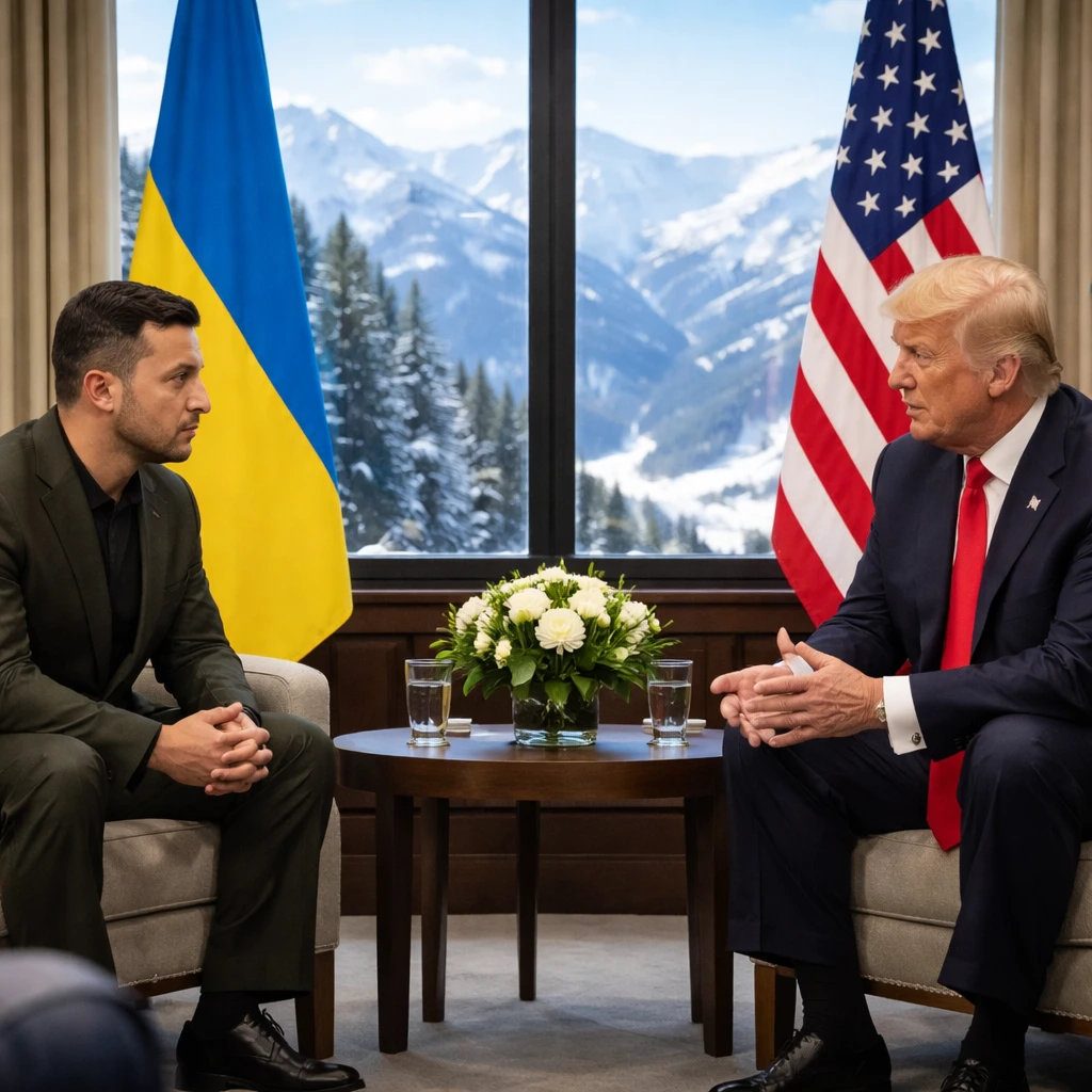 Zelenskiy Meets with Trump in Davos Amid Advancing Ukraine Peace Talks