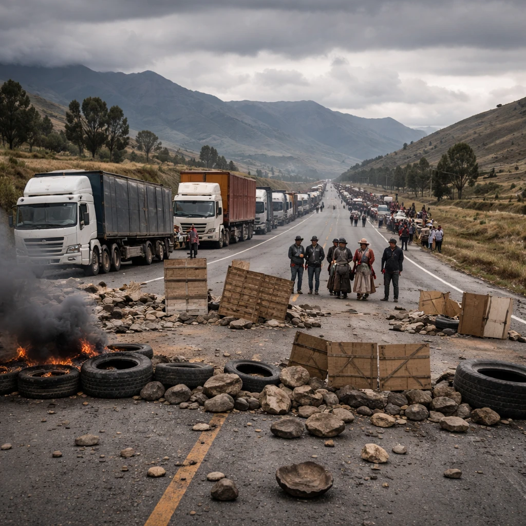 Bolivia declares state of emergency as prolonged road blockades choke supply chains