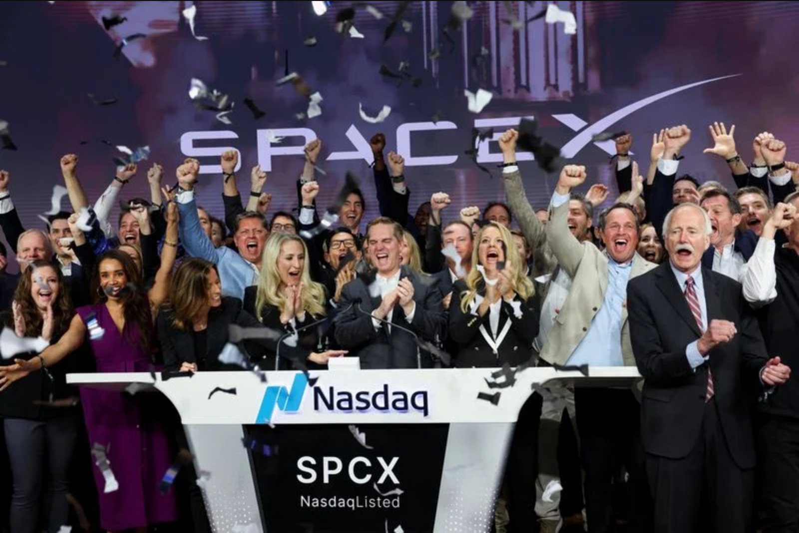 SpaceX Surges in Nasdaq Debut, Opening at $150 After Record $75 Billion IPO