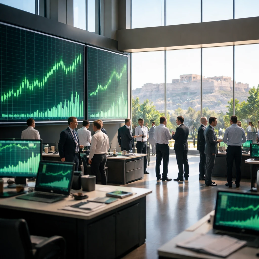 Athens market edges up at Tuesday close as construction, travel and tech lead gains