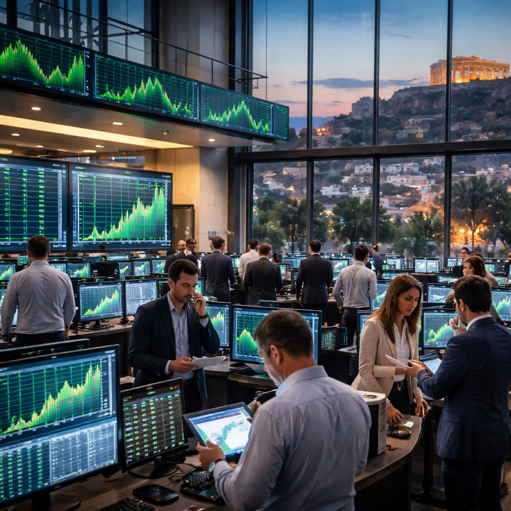 Athens bourse climbs to five-year peak as banks, construction and travel stocks lead gains