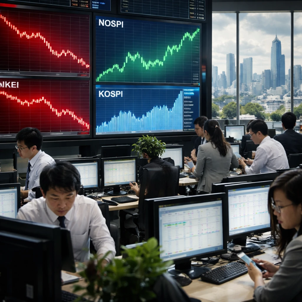 Asia Stocks Slide as Rate Uncertainty and Iran Tensions Spur Risk-Off Mood; South Korea Bucks Trend