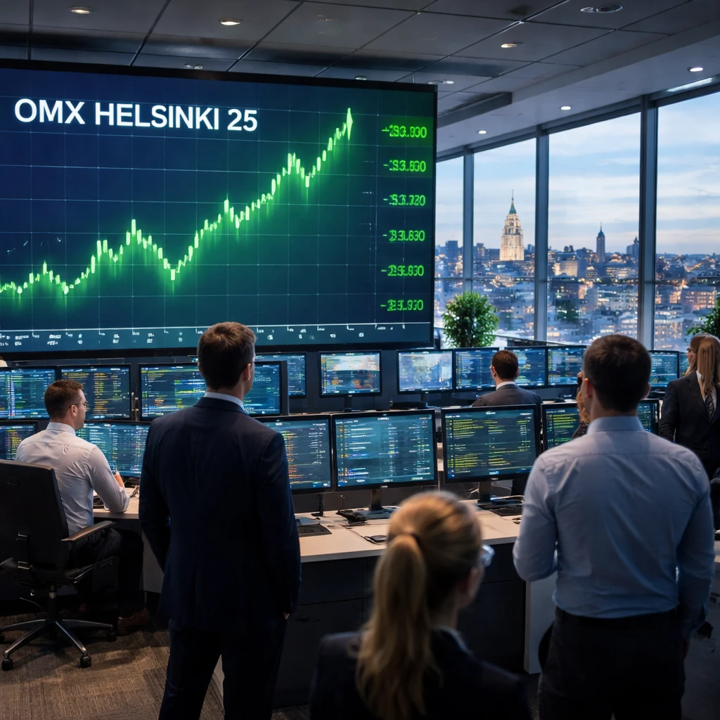 OMX Helsinki 25 Climbs to Record Close as Telecoms, Utilities and Energy Lead Gains