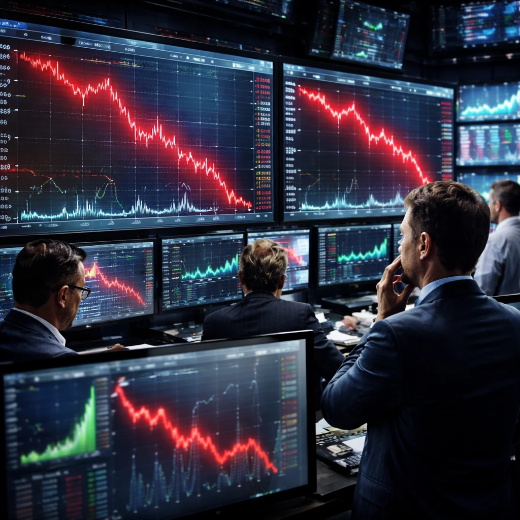 Chip and storage names lead declines as a broad slate of stocks moves sharply