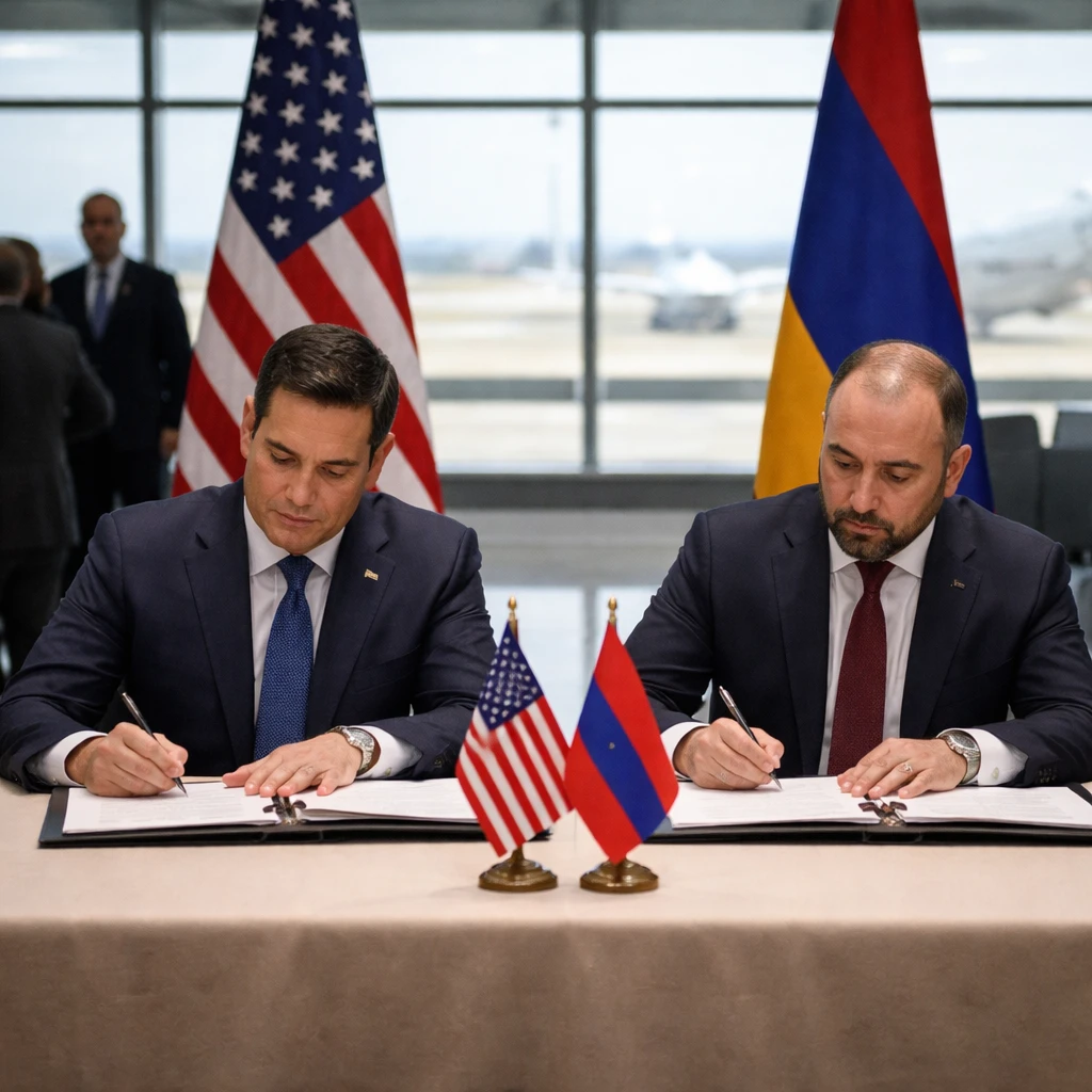 U.S. and Armenia Formalize Strategic Partnership During Airport Meeting