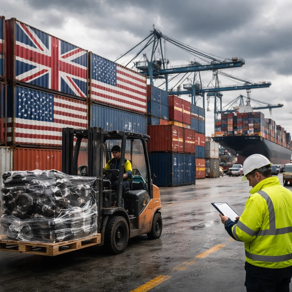 UK Goods Shipments to US Fall Sharply After New American Tariffs