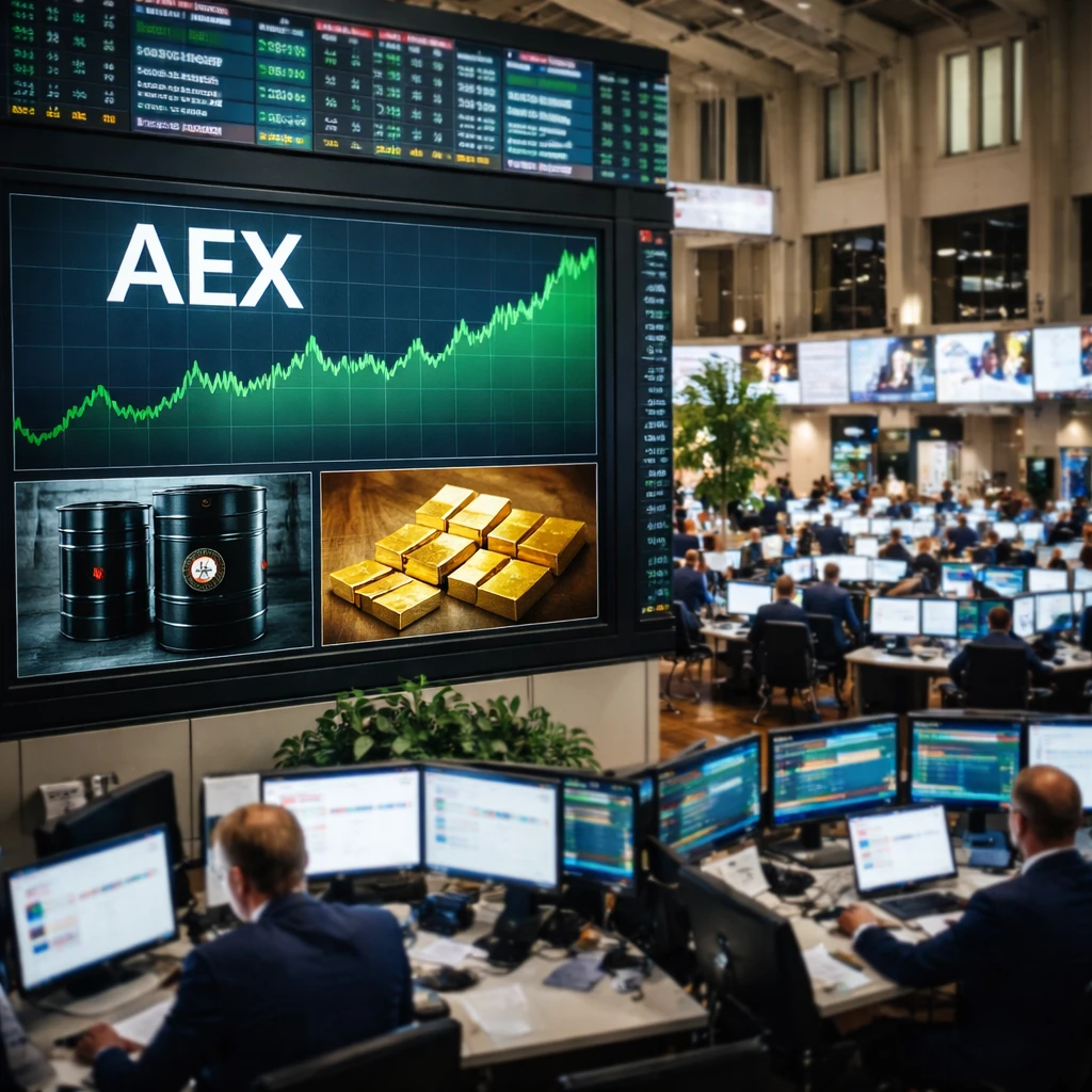 Amsterdam market edges higher as oil, healthcare and industrial names lead gains