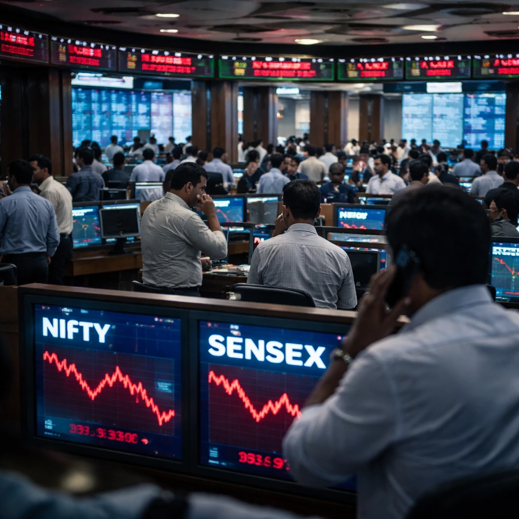 Indian Equities Slip as Banking, Auto and Energy Stocks Weigh; Nifty Falls 2.12%