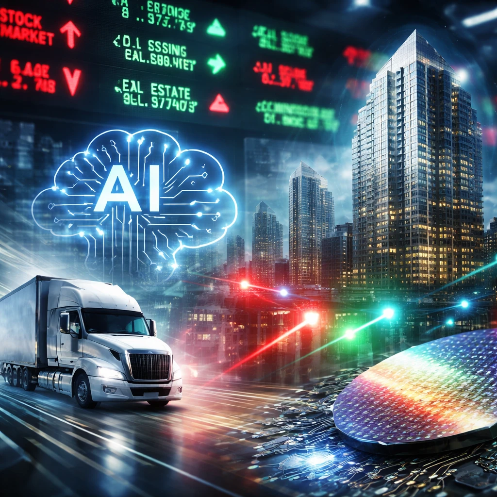 AI Disruption Fuels Mixed Moves; Logistics, Brokerage and Real Estate Stocks See Sharp Swings