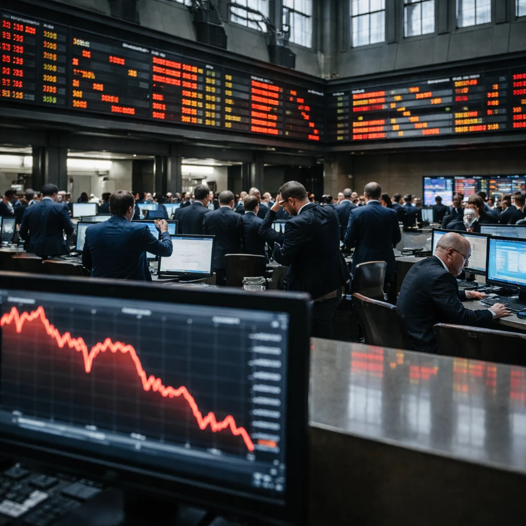 Paris Stocks Fall Sharply as CAC 40 Posts One-Month Low