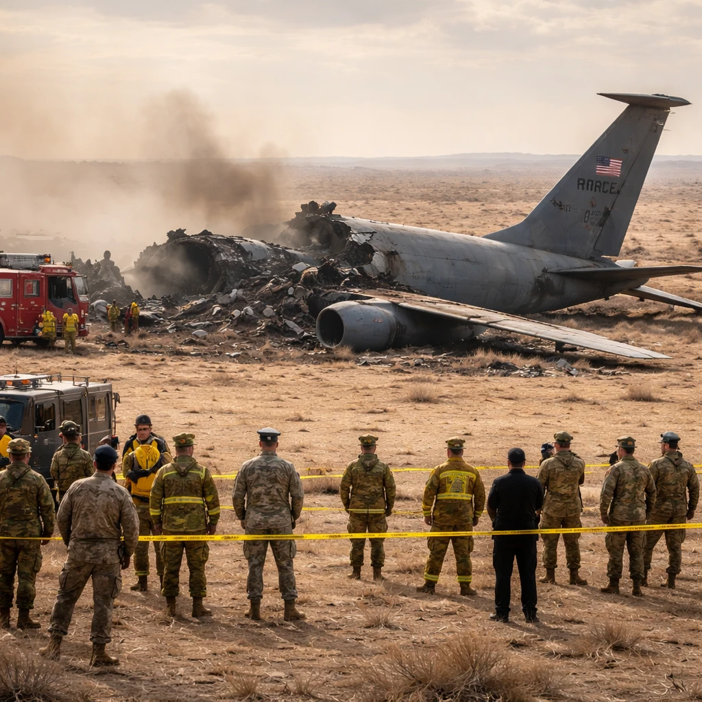 U.S. KC-135 Refueling Plane Crashes in Western Iraq, Four Crew Members Killed
