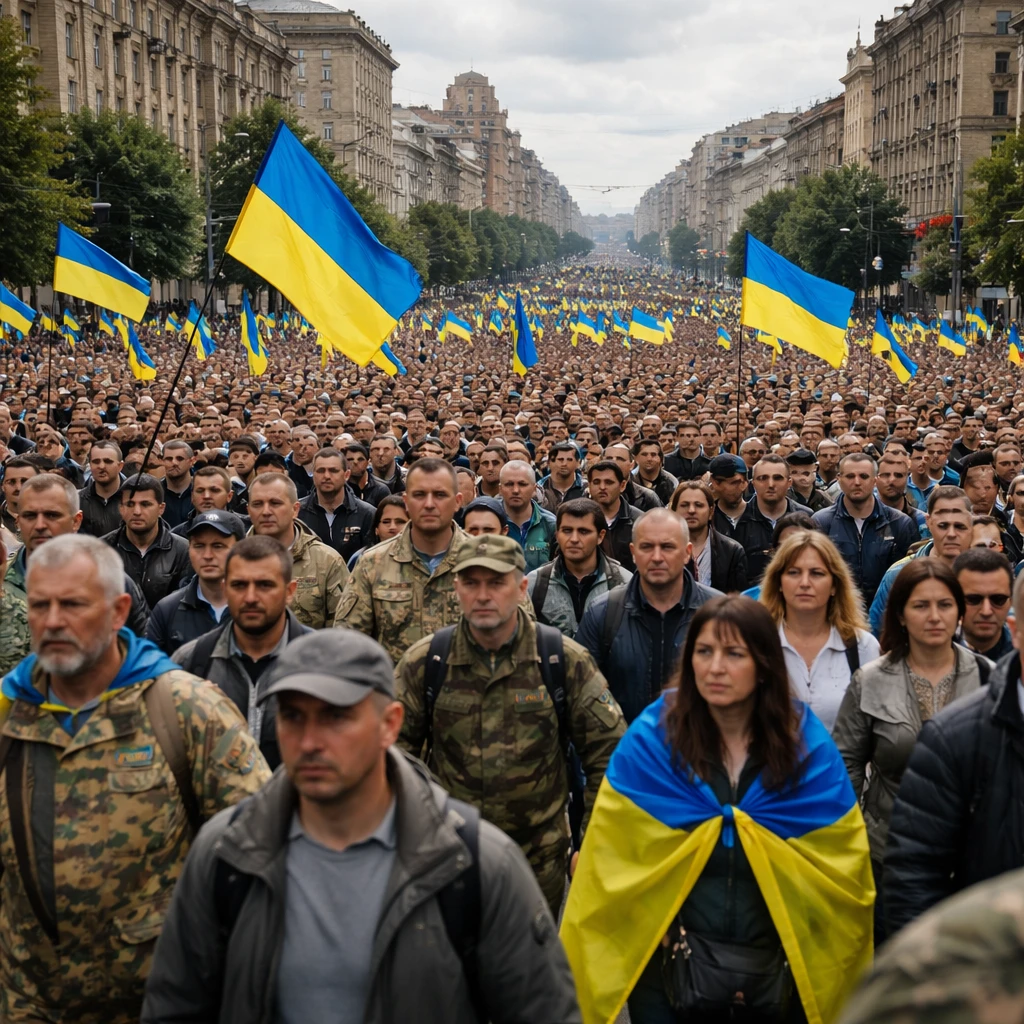 Thousands Demonstrate in Kyiv Demanding Return of Ousted Defence Minister