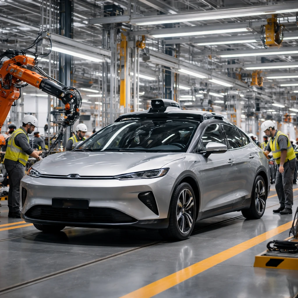 Xpeng launches mass production of its first robotaxi at Guangzhou plant