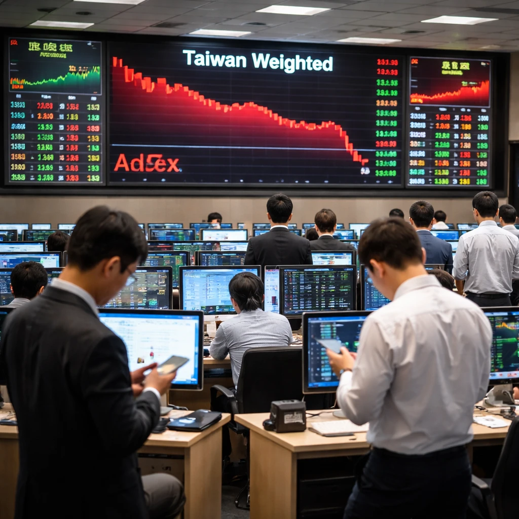 Taiwan shares slide as Taiwan Weighted closes down 0.83%