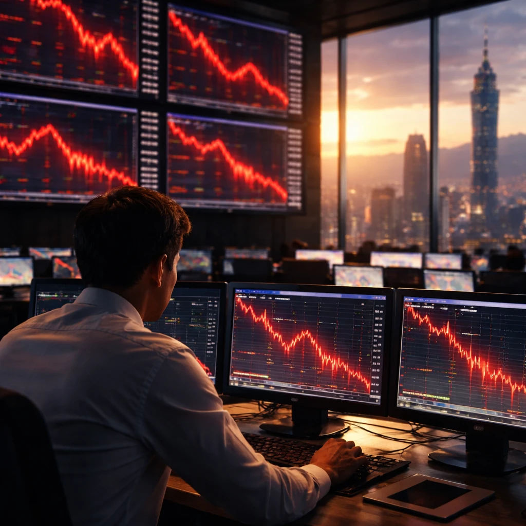 Taiwan market closes sharply lower as sector losses weigh on benchmark