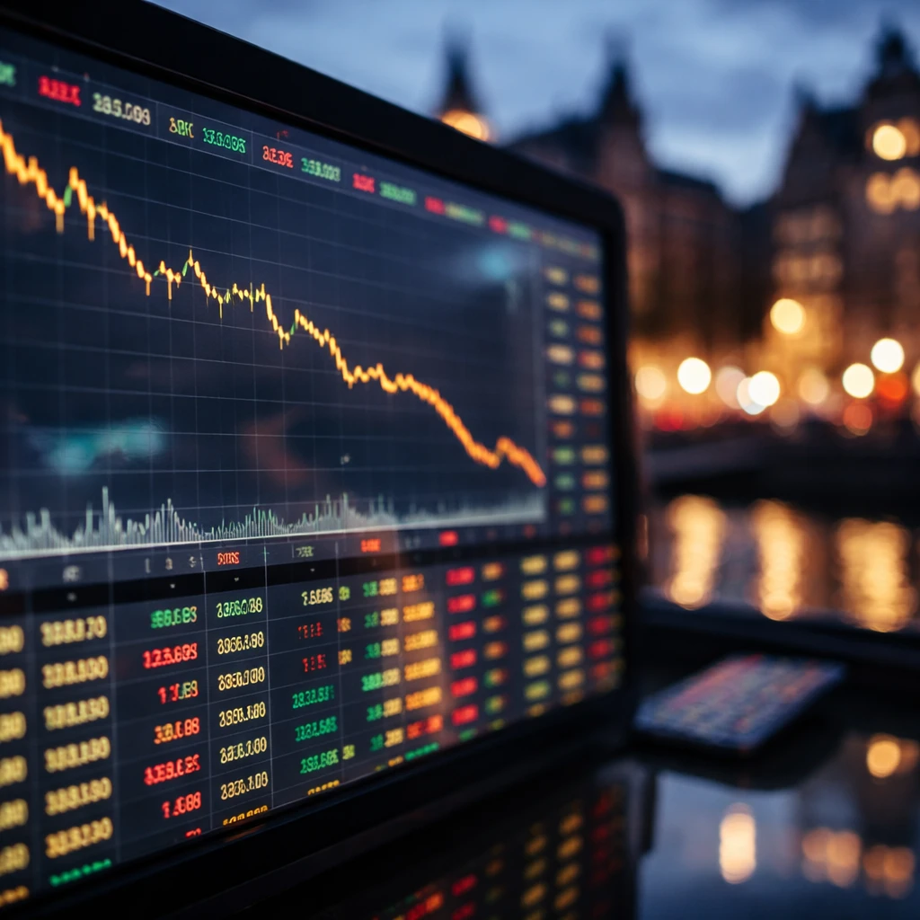 AEX closes lower as consumer services, telecoms and energy weigh on market